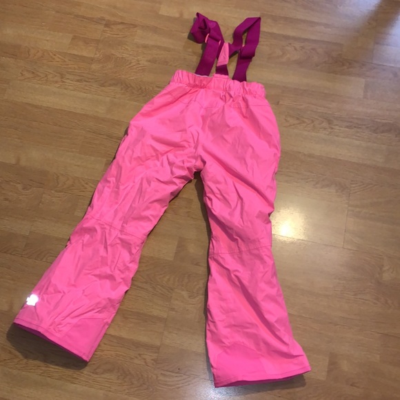 NWT The North Face Girls Snowquest Suspender Pants, Pink, Medium - Picture 15 of 16